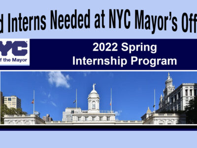 NYC Mayor's Office Needs Interns